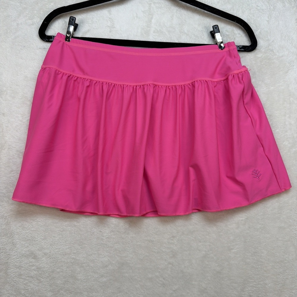 Coolibar Swim Skirt UPF 50 Pink Athletic Swim Bottom Modest XL